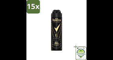 15 x Rexona Men - Sport Cool - Deodorant Spray - Anti Transpirant - 150 ml - Grootverpakking - Sport Deodorant - Anti Transpirant - Zweetvermindering - Deodorant Spray - Mannelijke Deodorant