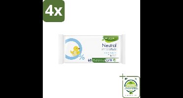 Neutral Billendoekjes 52 doekjes - Voordeelverpakking - 4 stuks - Baby billendoekjes - Zachte billendoekjes