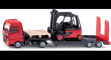 Siku 1763, MAN Vrachtwagen met Linde Vorkheftruck, schaal 1:87, metaal/kunststof