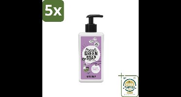 5 x Marcel's Green Soap - Handzeep - Lavendel & Rozemarijn - Zachte verzorging - 250 ml - Grootverpakking - Handzeep - Handen Reinigen - Handen Verzorgen - Natuurlijke Handzeep - Zachte Handen