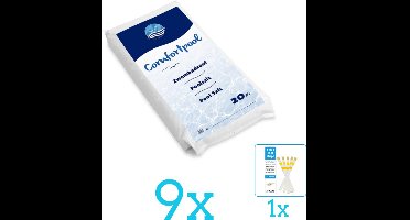 Comfortpool - Zwembadreinigingsmiddel - Zwembadzout - 20 kg - Volumebundel - Zwembadzout - 9-delig