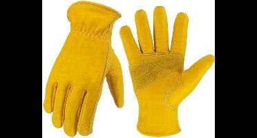 Oneay Werkhandschoenen van rundleer（M） — Outdoor- & beschermhandschoenen — Industriële veiligheidshandschoenen — Ideaal voor autoreparatie, verhuizingen en tuinieren