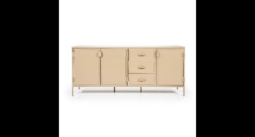 Dressoir Industrieel 3drsladen 185x47cm - zand | Eleonora
