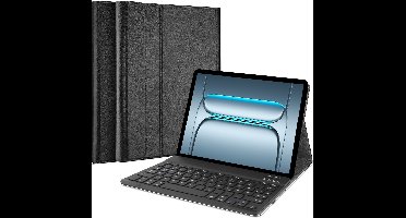 Just in Case tablet Hoes met Toetsenbord geschikt voor OnePlus Pad Lite - QWERTZ Bluetooth Keyboard Case - Zwart