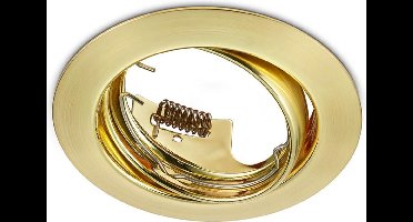 TRIO JURA - Inbouwspot - Messing mat - excl. 1x GU10 3 W - Zwenkbaar - Plafondbevestiging - rond