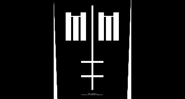 Marilyn Manson - Cross Logo Rugpatch - Zwart