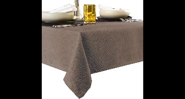 De Witte Lietaer Tafellaken Gibson 145x260 Cm Polyester Bruin