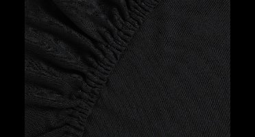 Ambiante Jersey - Hoeslaken - 200x200/210 - Zwart