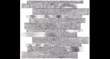 Zelfklevende Mozaïek Tegel - Afimona Alu Wildverband - Natuursteen Grijs/Zilver - 303x298x4mm