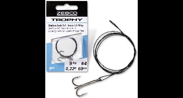 Zebco Trophy Steel Trace 7x7 Expert Treble Hook (1pc) - Maat : 50cm - 12 kilo