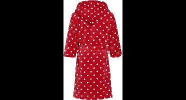 Playshoes badjas - ochtendjas - rood met witte stippen print - voor kinderen - jongens - meisjes 146/152