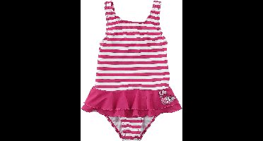 Alice In Wonderland Kids - Stripes Kinder badpak - roze/wit - 146/152