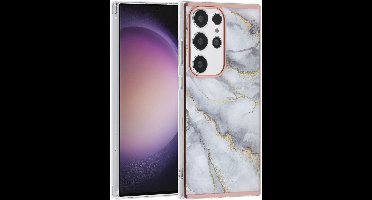 UNIQ Accessory Galaxy S24 Ultra Backcover hoesje - Marble Grey
