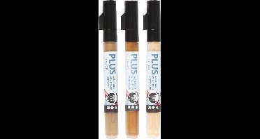 Creotime Markerset Plus Color 1-2 Mm Beige-lichtbruin-goud