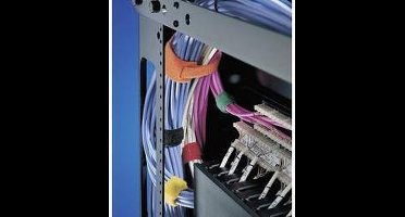HellermannTyton TEXTIE-25M-PA/PP-BK Klittenband kabelbinder Om te bundelen Haak- en lusdeel (l x b) 2500 mm x 13 mm Zwa