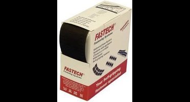 FASTECH® B50-SK-H-999905 Klittenband Om vast te plakken Hotmelt Haakdeel (l x b) 5 m x 50 mm Zwart 5 m