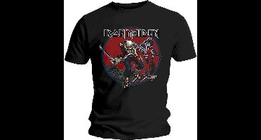 Iron Maiden - Trooper Red Sky Heren T-shirt - L - Zwart