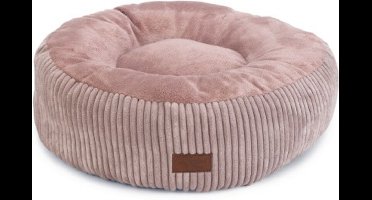 Designed by Lotte Ligmand Ribbed - Kattenmand - Kattenkussen - Roze - 50x50x17 cm