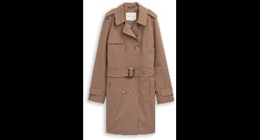 Tom Tailor - Trenchcoat van waterafstotend materiaal - Maat XL - taupe grey