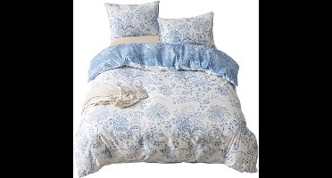 3-Delige White Boho Elegance Dekbedovertrekset — Fris & Stijlvol - 220x240cm