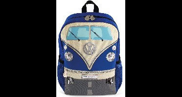 BRISA VW Collection - Compacte en stijlvolle Volkswagen-rugzak, dagrugzak VW T1 Bulli Bus Front (15 l/klein)