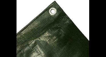 Afdekzeil, Geweven zeil 280g/m², 10 x 15m (150m²), groen, waterdicht, stevig