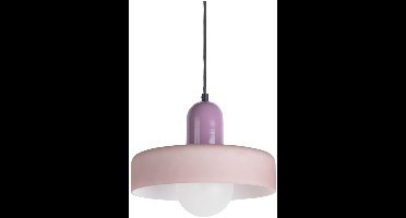 Leitmotiv Hanglamp Opaco Grato - Paars - 25x25x23cm - Modern - Hanglampen Eetkamer, Slaapkamer, Woonkamer