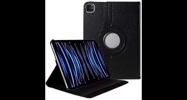 Just in Case Rotating 360 kunstleer hoes voor iPad Pro 11 (2018 2020 2021) - zwart
