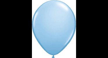 Lichtblauwe Metallic Ballonnen 30cm - 50 stuks