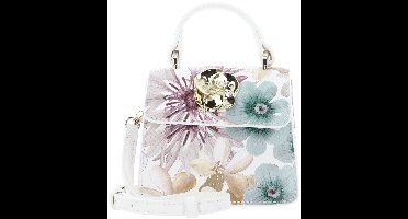 Ted Baker schoudertas Helensa Petal Print Mini Top Handle Rose Detail Bag White veelkleurig