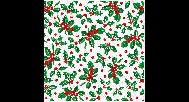 Lunch servetten Holly Pattern - PAW Decor - 33x33 cm