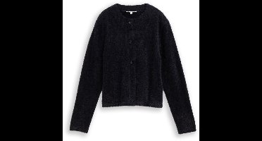 Tom Tailor Denim - Vest van vezelgaren - Maat L - deep black