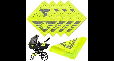 Universele Veiligheidsreflectoren voor Kinderwagens - 4 Stuks