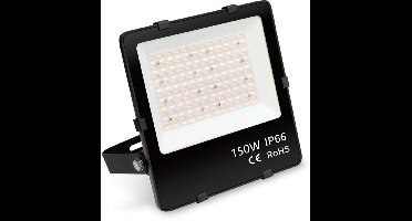LED Breedstraler - Rimo Axion - 150 Watt - Helder/Koud Wit 5000K - Waterdicht IP66 - Philips Driver - Zwart