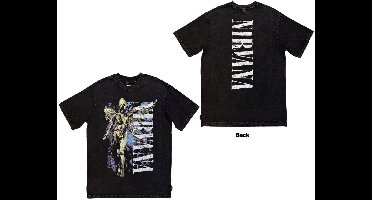Nirvana - Unplugged In Utero Angel Wash Unisex Tshirt - XL - Zwart