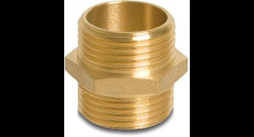 BOSTA Nr. 280 - Messing dubbele nippel 3/4x3/4