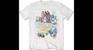 The Beatles - Yellow Submarine Vintage Movie Poster Heren T-shirt - L - Wit