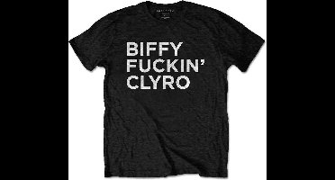 Biffy Clyro - Biffy Fuckin' Clyro Heren T-shirt - L - Zwart