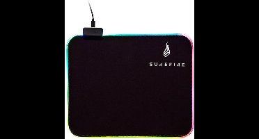 Surefire Gaming Silent Flight RGB-320 Gaming muismat Verlicht Zwart