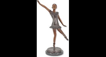 Ballerina - Bronzen beeld - Danseres - 55 cm hoog