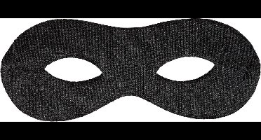 Widmann - Boef Kostuum - Boef Oogmasker Inbreker - Zwart - Carnavalskleding - Verkleedkleding