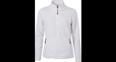 James and Nicholson Dames/dames Fleece Jasje (Wit)