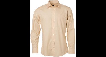 James and Nicholson Heren Longsleeve Poplin Shirt (Steen)