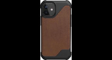 UAG - iPhone 12 mini Hoesje - Back Case Metropolis LT Leer Bruin