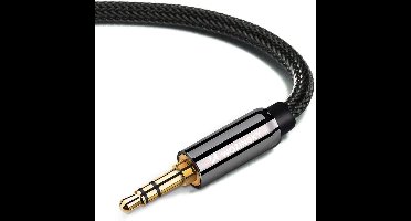 Wozinsky - haakse - AUX-kabel - (male-male) - mini-jack - kabel - 1,5 - m - zwart