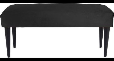 Leitmotiv - Luxurious Bank Velvet 80x40x45cm Zwart