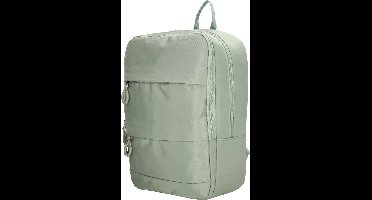 Beagles Originals Chiba Rugzak - Tablet Vak - Underseat - Geschikt voor Transavia Ryanair KLM Handbagage - Soft Feel Rugtas - Trendy - Lichtgroen