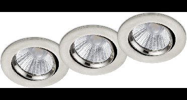 TRIO PAMIR - Inbouwverlichting - Nikkel mat - SMD LED - Binnenverlichting - Draaibaar