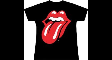 The Rolling Stones - Classic Tongue Dames T-shirt - L - Zwart