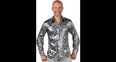 Magic Design Verkleedblouse Cirkel Hologram Polyester Maat L
